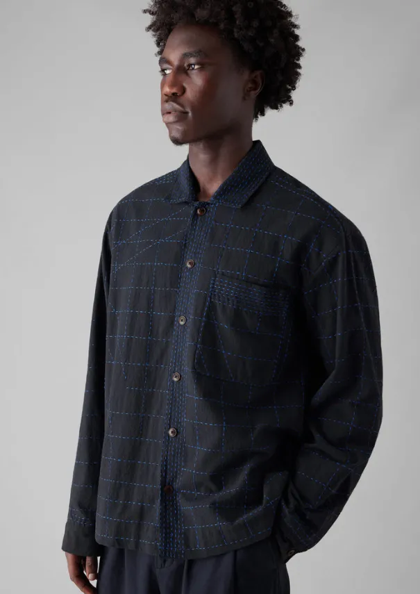 Best Abstract Embroidered Kantha Shirt Shirts