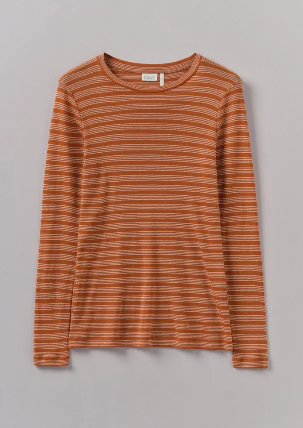 Outlet Agnes Stripe Wool Lyocell Tee Women Jersey|Tops & Tees