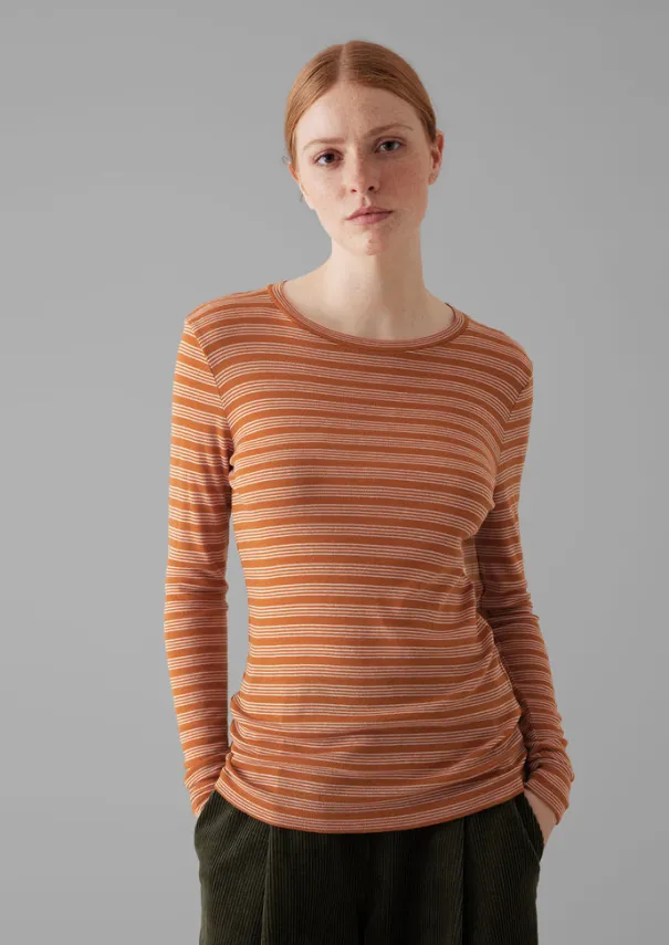 Outlet Agnes Stripe Wool Lyocell Tee Women Jersey|Tops & Tees