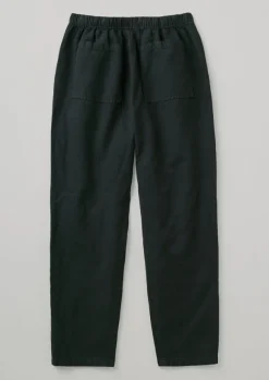 New Alfie Garment Dyed Herringbone Trousers Linen|Trousers