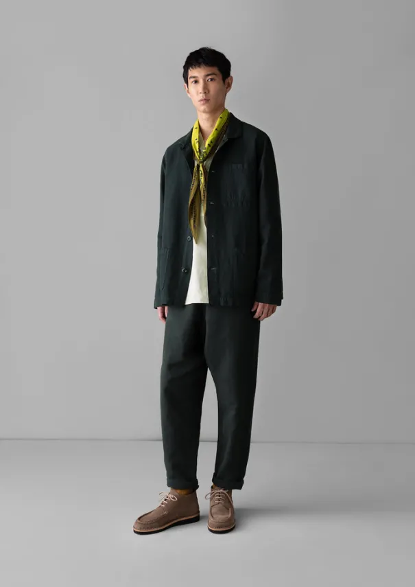 New Alfie Garment Dyed Herringbone Trousers Linen|Trousers