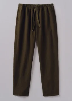 Sale Alfie Garment Dyed Linen Trousers Linen|Trousers
