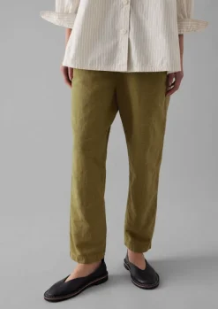 Clearance Alix Cotton Check Trousers Women Linen|Trousers