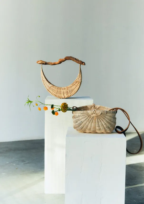 Amy Krone Crescent Basket Outdoor|Baskets
