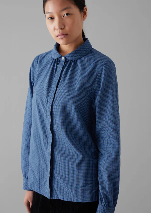 Clearance Anja Check Cotton Shirt Women Shirts|Tops & Tees