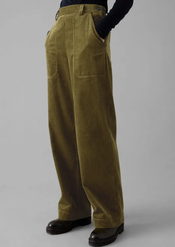 Annie Organic Cord Full Length Trousers Women Cord|Workwear