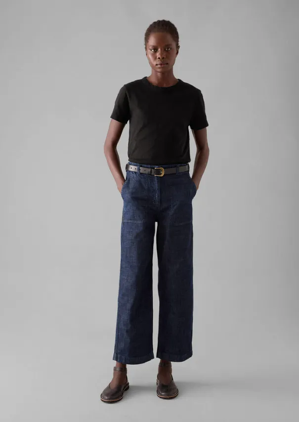 Clearance Ashley Organic Cropped Jeans Women Denim|Workwear