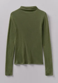 Sale Aster Wool Lyocell High Neck Tee Women Jersey|Tops & Tees