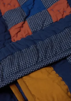 Astrid Check Patchwork Cotton Quilt Textiles|Blankets & Throws