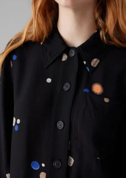 Hot Baya Cosmic Dot Print Shirt Women Shirts|Tops & Tees