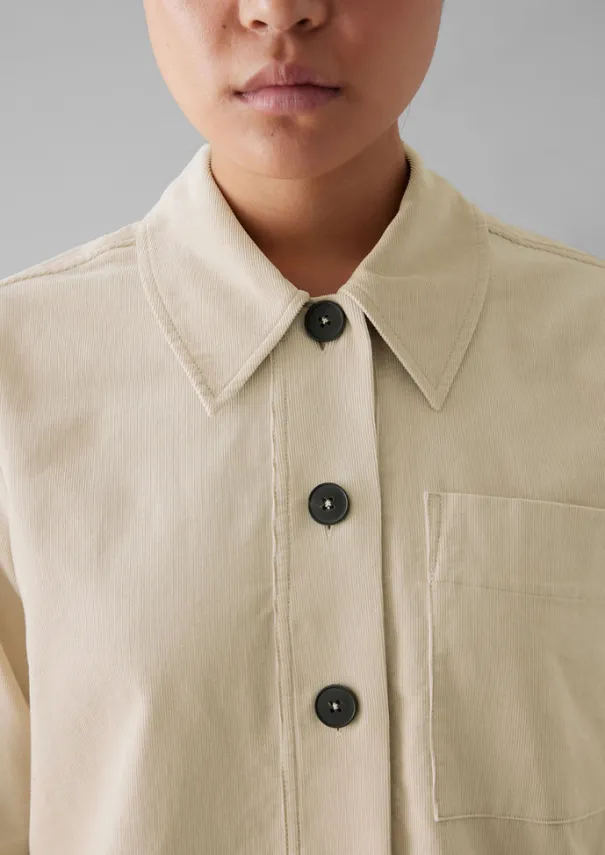 Clearance Baya Patch Pocket Organic Cord Shirt Women Cord|Workwear