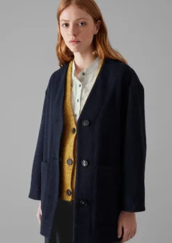 Discount Boiled Wool Short Coat Women Coats & Jackets