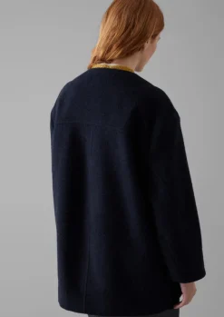 Discount Boiled Wool Short Coat Women Coats & Jackets