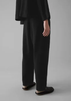 Clearance Brushed Cotton Linen Herringbone Trousers Women Linen|Loungewear
