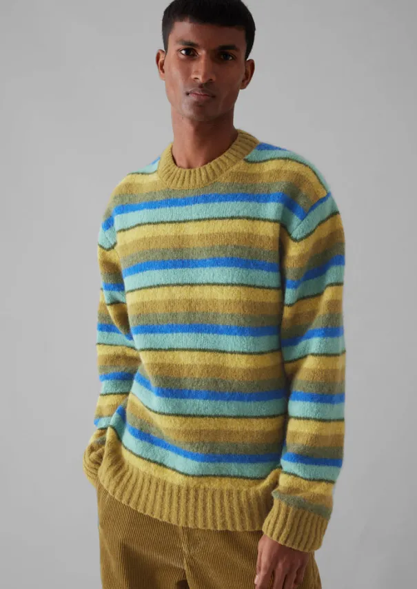 Online Brushed Stripe Sweater Knitwear