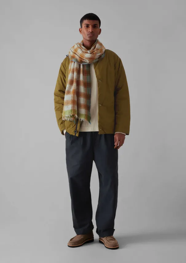 Discount Check Boiled Wool Scarf Hats, Scarves & Gloves