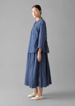 Outlet Check Crinkle Cotton Tie Shirt Women Loungewear|Tops & Tees