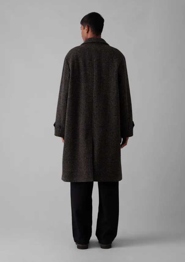 Sale Check Wool Overcoat Coats & Jackets