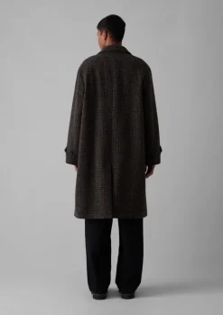Sale Check Wool Overcoat Coats & Jackets