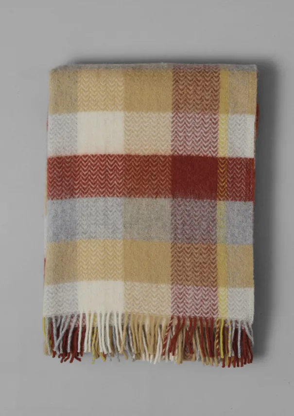 Best Chevron Check Wool Blanket Textiles|Blankets & Throws