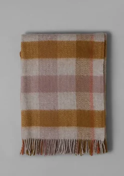 Clearance Chevron Check Wool Blanket Textiles|Blankets & Throws