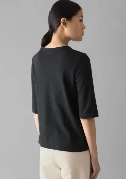 Hot Cleo Garment Dyed Organic Cotton Tee Women Jersey|Tops & Tees