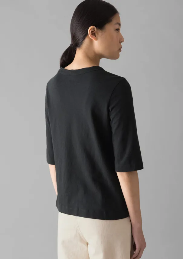 Hot Cleo Garment Dyed Organic Cotton Tee Women Jersey|Tops & Tees