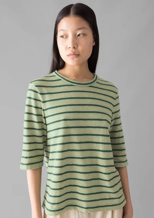 Discount Cleo Stripe Cotton Half Sleeve Tee Women Jersey|Tops & Tees