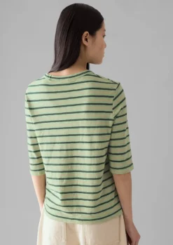 Discount Cleo Stripe Cotton Half Sleeve Tee Women Jersey|Tops & Tees
