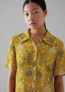 Clearance Collector Print Fluid Shirt Dress Women Dresses