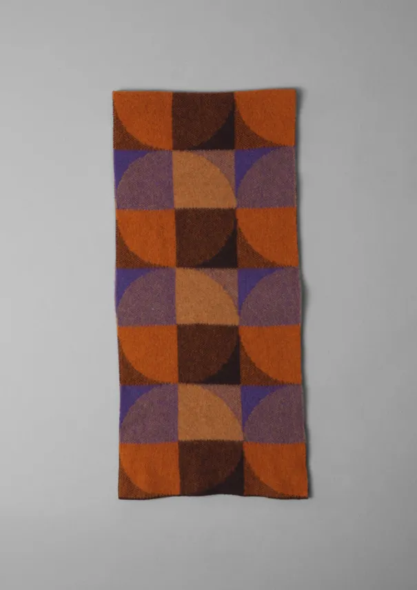 Online Colour Block Wool Scarf Women Hats, Scarves & Gloves