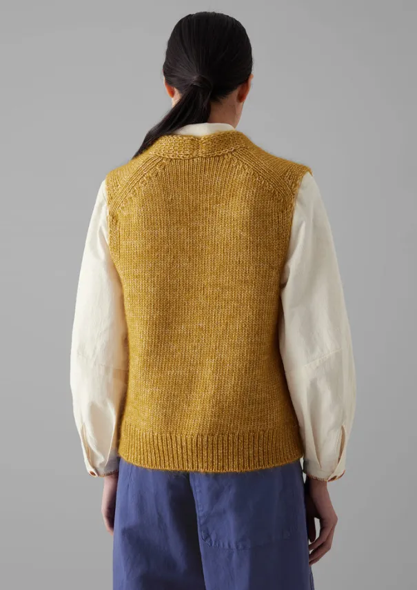 Online Cotton Alpaca Button Through Tank Women Knitwear