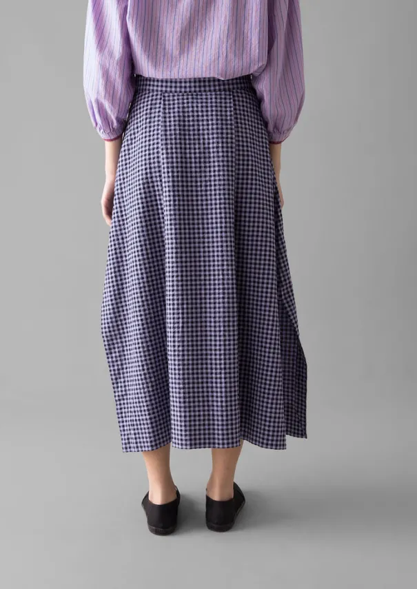 Best Cotton Gingham Seersucker Skirt Women Skirts