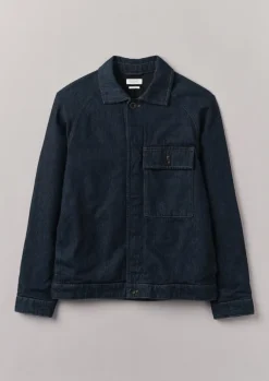 Outlet Cotton Hemp Denim Jacket Denim|Workwear