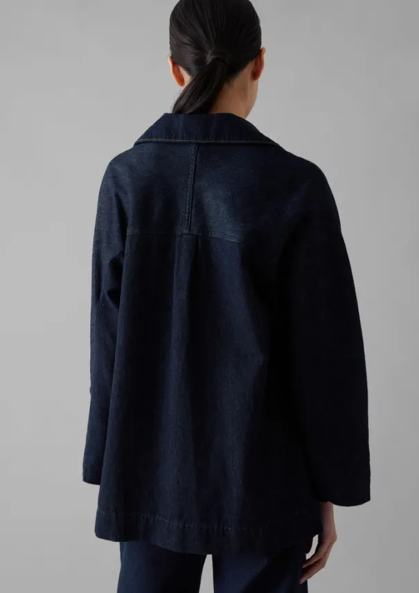 Online Cotton Hemp Denim Smock Women Denim|Tops & Tees