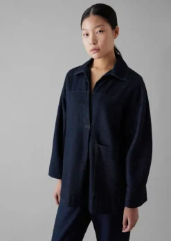 Online Cotton Hemp Denim Smock Women Denim|Tops & Tees