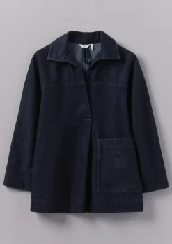 Online Cotton Hemp Denim Smock Women Denim|Tops & Tees