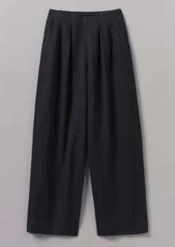 Cotton Linen Wide Leg Trousers Women Linen|Trousers