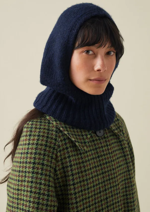 Online Cotton Wool Knitted Hood Women Hats, Scarves & Gloves