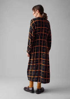 Sale Diamond Dot Print Fluid Dress Women Dresses