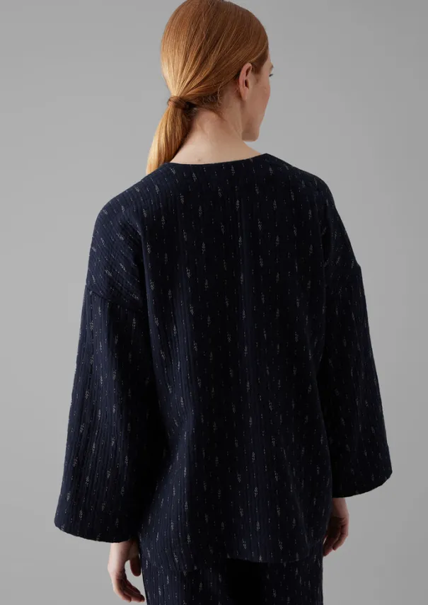 Clearance Dobby Cotton Lounge Jacket Women Loungewear|Coats & Jackets