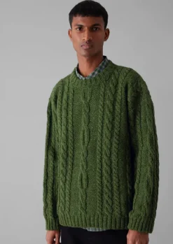 Donegal Wool Cable Sweater Knitwear