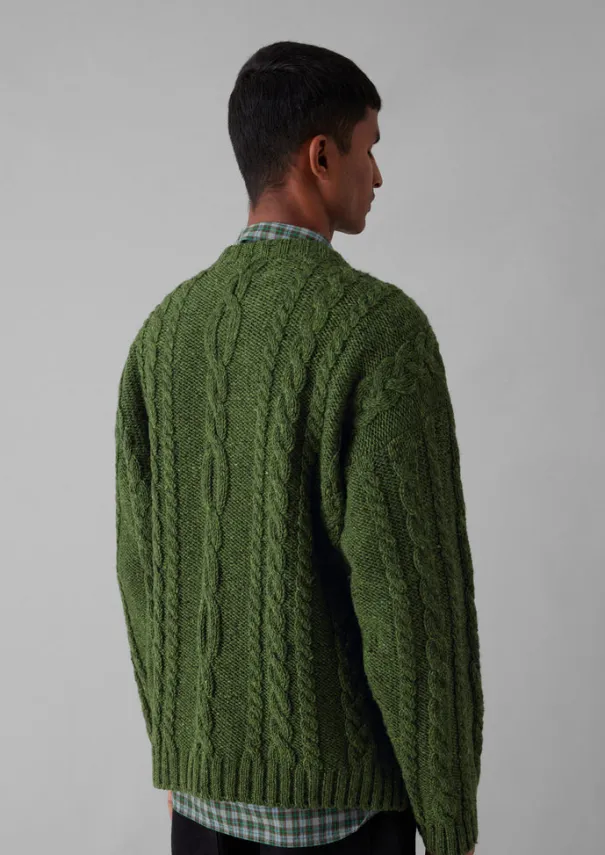 Donegal Wool Cable Sweater Knitwear