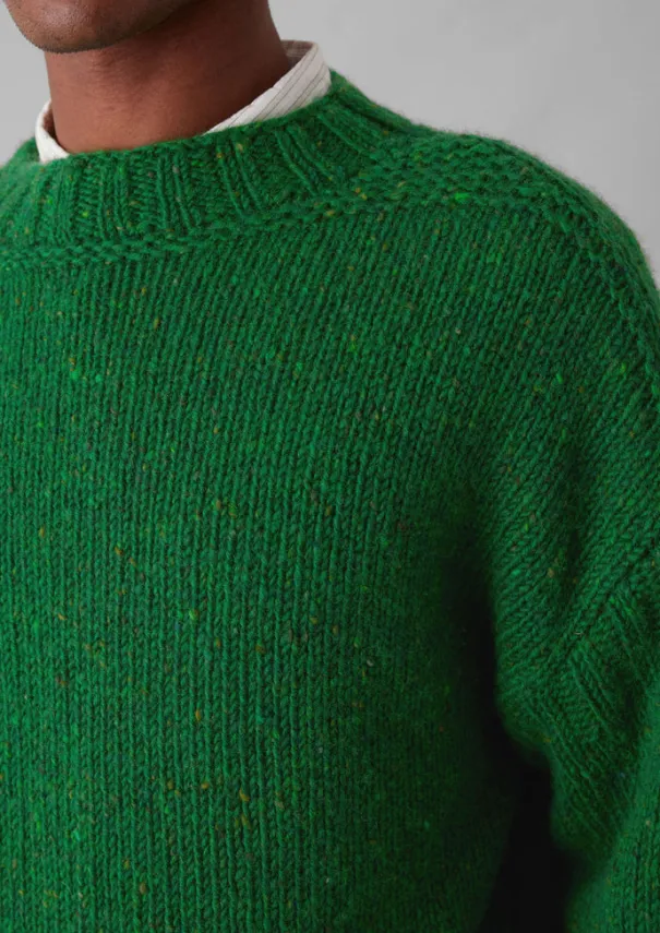 Donegal Wool High Neck Easy Sweater Knitwear
