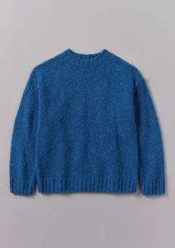 Hot Donegal Wool High Neck Easy Sweater Knitwear