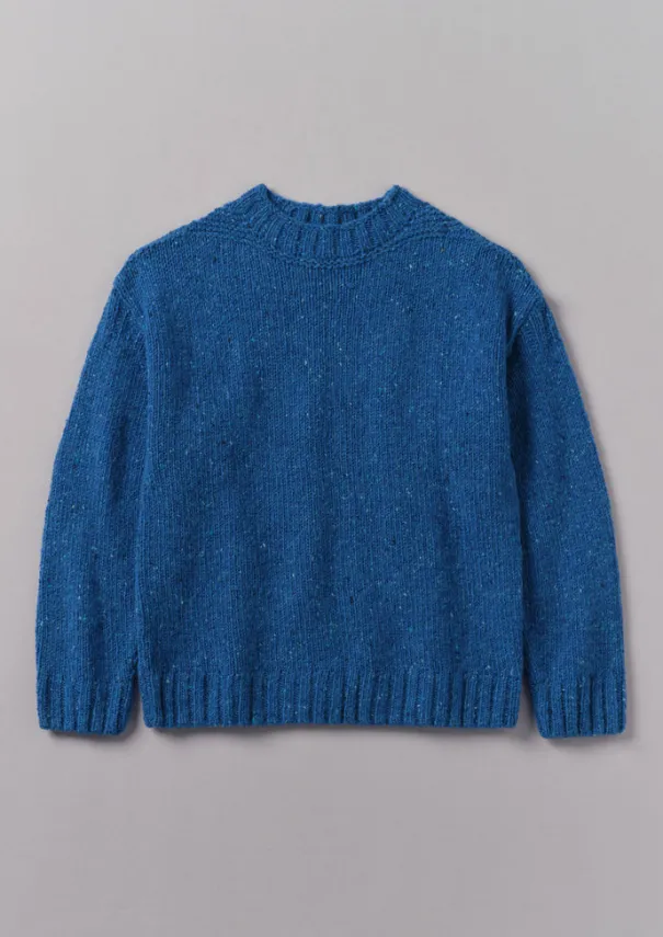 Hot Donegal Wool High Neck Easy Sweater Knitwear