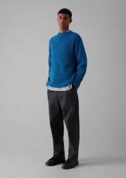 Hot Donegal Wool High Neck Easy Sweater Knitwear