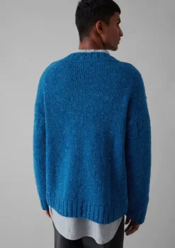 Hot Donegal Wool High Neck Easy Sweater Knitwear