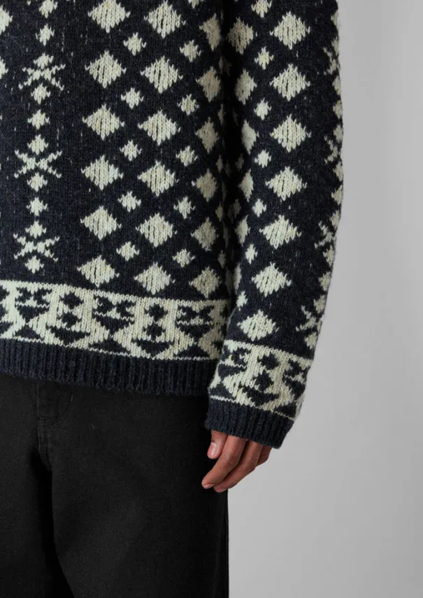 Sale Donegal Wool Jacquard Sweater Knitwear
