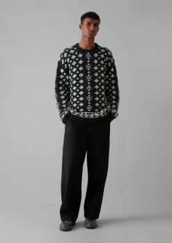 Sale Donegal Wool Jacquard Sweater Knitwear